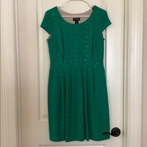 Enfocus Studio kelly green eyelet dress